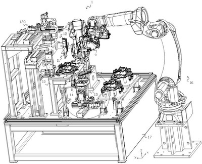用于機(jī)動(dòng)車零部件的多角度檢測(cè)裝置及組裝裝置